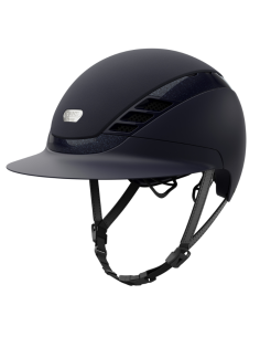 Casque Pikeur AirLuxe Supreme Grande Visière midnight blue/rose gold 2