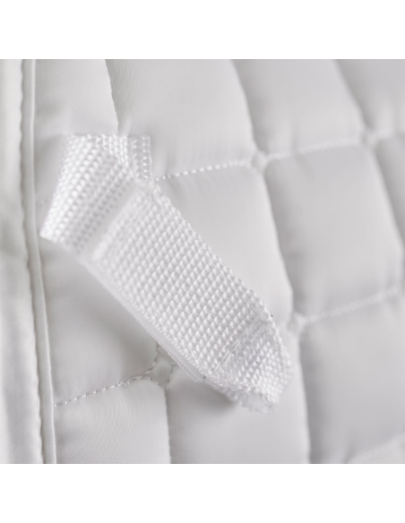 Tapis De Selle Premier Equine Alberta Satin Jumping Blanc