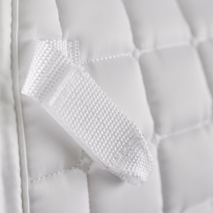 Tapis De Selle Premier Equine Alberta Satin Jumping Blanc