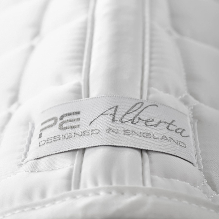 Tapis De Selle Premier Equine Alberta Satin Jumping Blanc