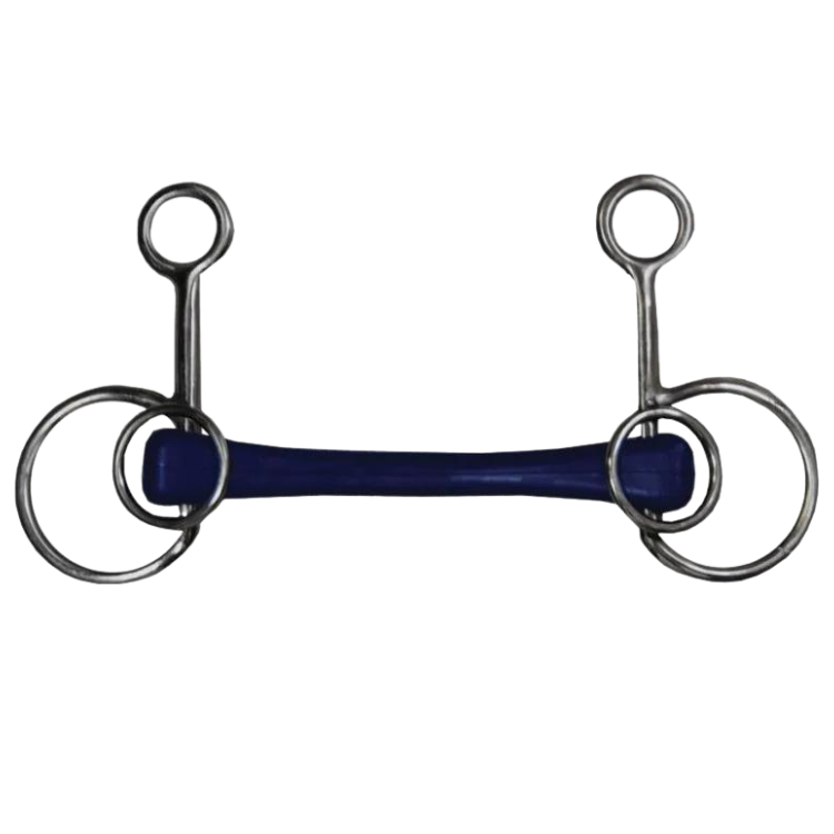 Mors Jump'In Baucher Droit En Caoutchouc