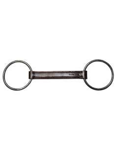 Jump'In Loose Ring Leather Straight Bit