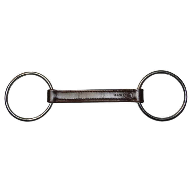 Mors Jump'In 2 Anneaux Droit En Cuir Plat