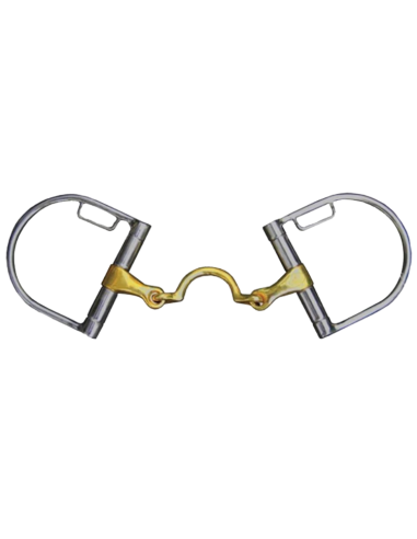 Jump'In Hight Port Loose French Mouth D-rings Bit with Pass