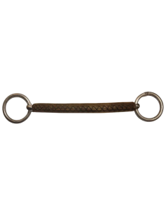 Jump'In Loose Ring Very Thin Leather Covered Bradoon Bit