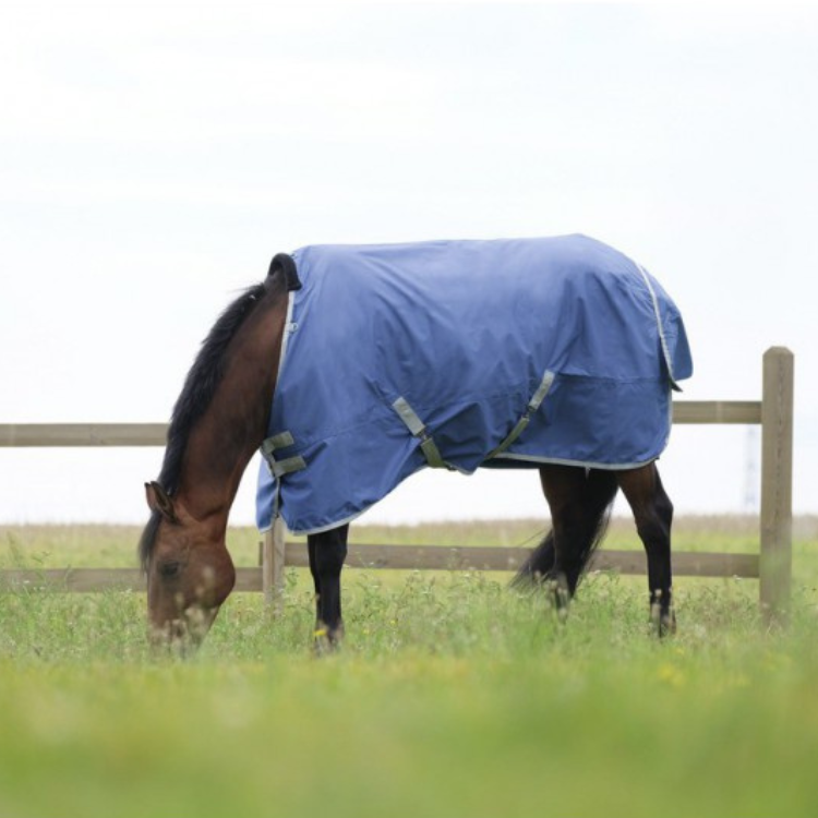 Couverture Equithème "Tyrex 600D" Recyclée 300grs marine