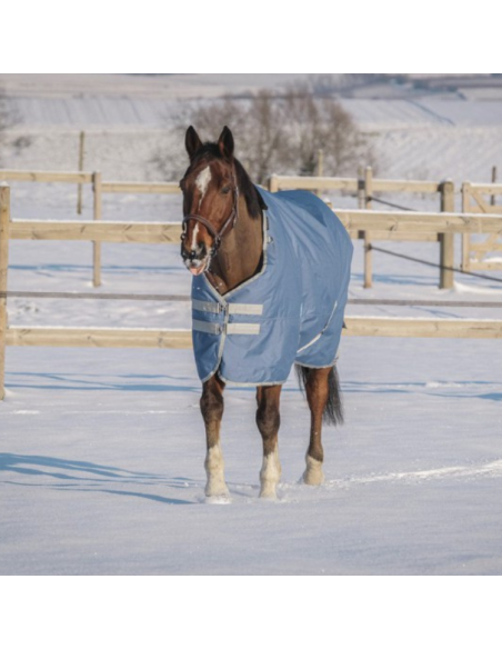 Couverture Equithème "Tyrex 600D" Recyclée 300grs marine