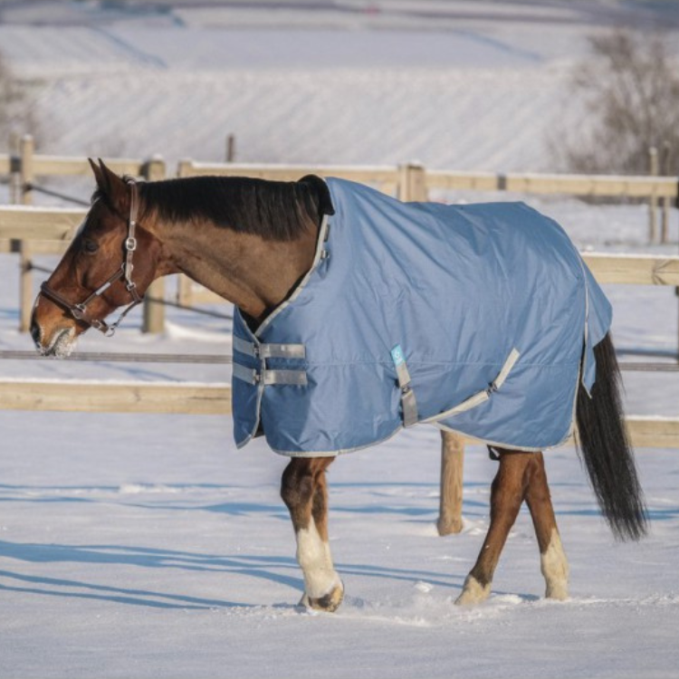 Couverture Equithème "Tyrex 600D" Recyclée 300grs marine