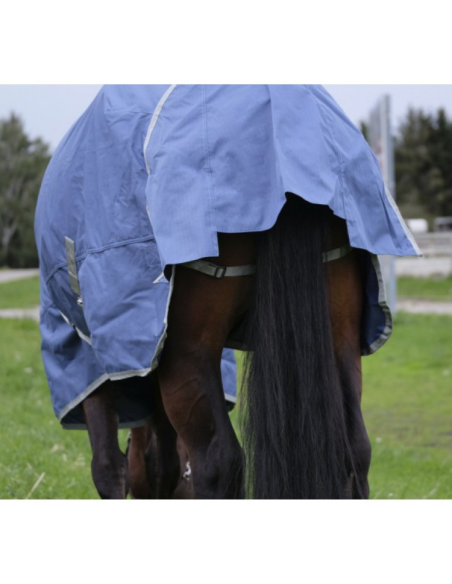Couverture Equithème "Tyrex 600D" Recyclée 300grs marine