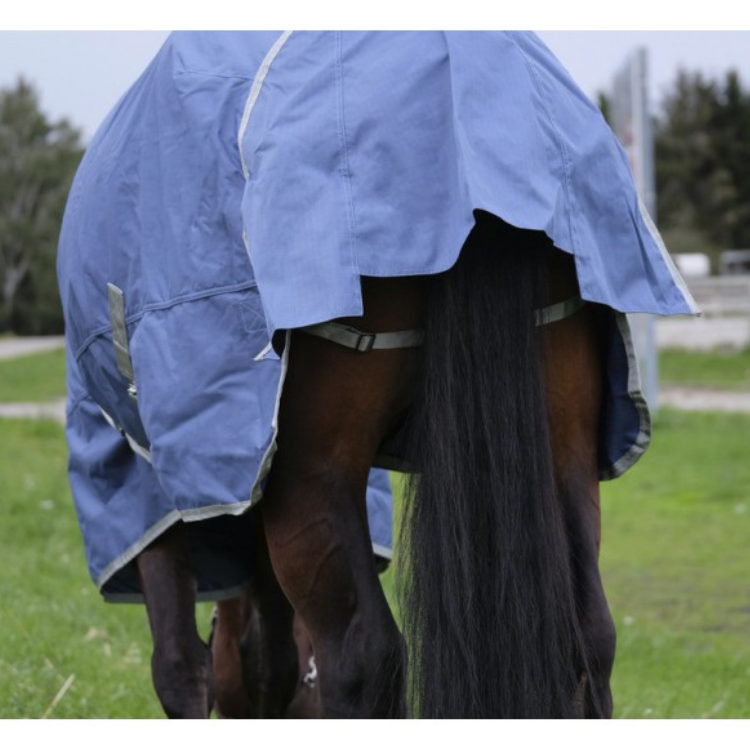 Couverture Equithème "Tyrex 600D" Recyclée 300grs marine