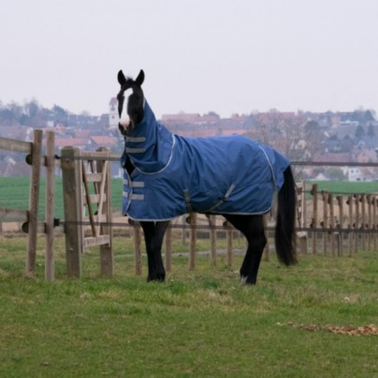Couvre-Cou Equithème "Tyrex 600D" Recyclé marine