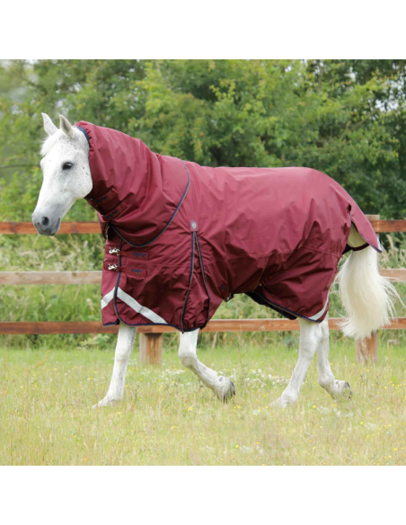 Couverture Premier Equine Buster 400g Avec Couvre Cou Bordeaux