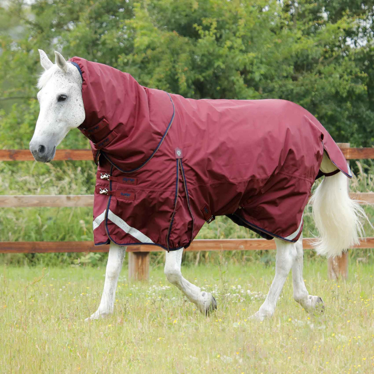 Couverture Premier Equine Buster 400g Avec Couvre Cou Bordeaux