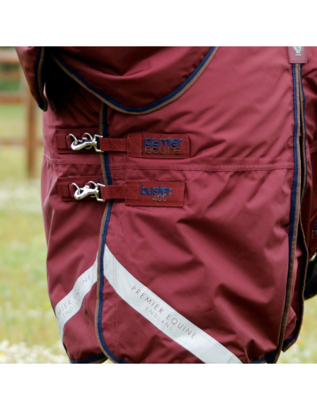 Couverture Premier Equine Buster 400g Avec Couvre Cou Bordeaux