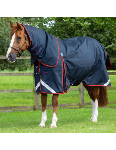 Premier Equine Buster 420g Turnout Rug with Classic Neck Cover Navy