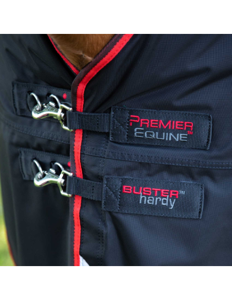 Couverture Premier Equine Buster Hardy 400g Avec Demi Cou Noir
