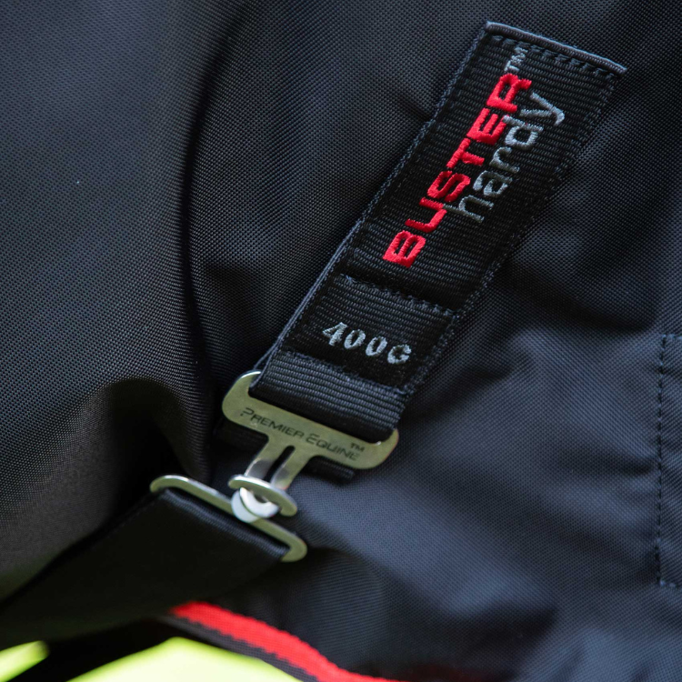 Couverture Premier Equine Buster Hardy 400g Avec Demi Cou Noir