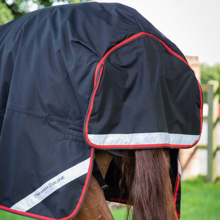 Couverture Premier Equine Buster Hardy 400g Avec Demi Cou Noir