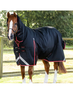 Couverture Premier Equine Buster Storm 400g Avec Couvre Cou Noir