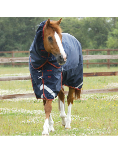 Premier Equine Titan 450g Turnout Rug with Snug-Fit Neck Cover Navy