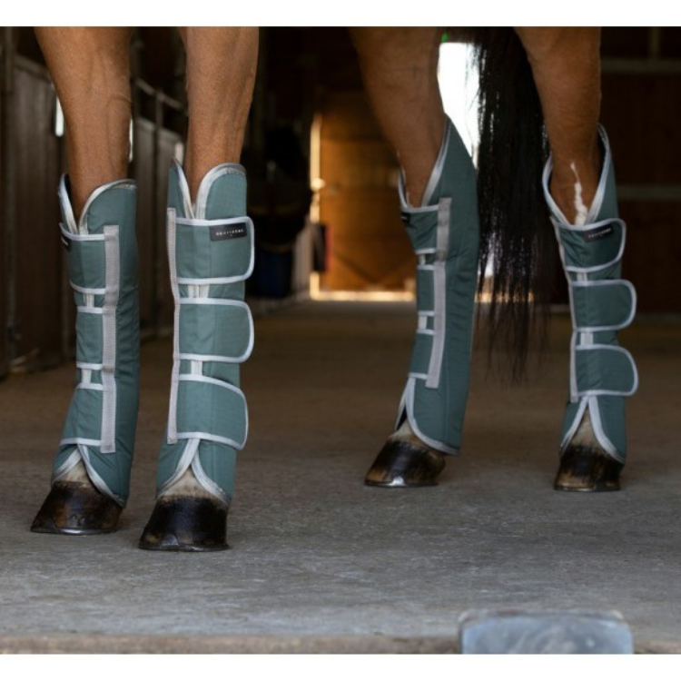 Guêtres De Transport Equithème "Tyrex 600D" Recyclées vert