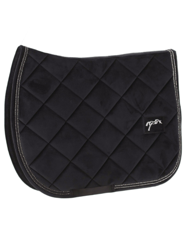 Penelope "New Strass" Saddle Pad Black