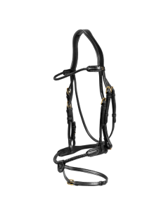 Bridon Dy'on Muserolle Tressée Avec Noseband Amovible D Collection noir