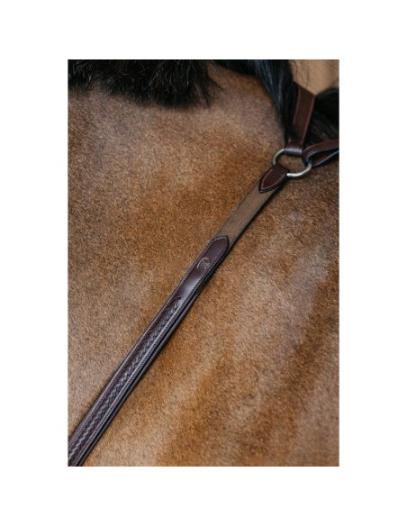 Collier De Chasse Dy'on à Pont Tressé NEC brun