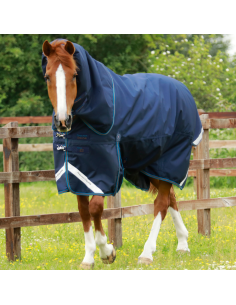 Couverture Premier Equine Titan 200g Avec Couvre Cou Marine