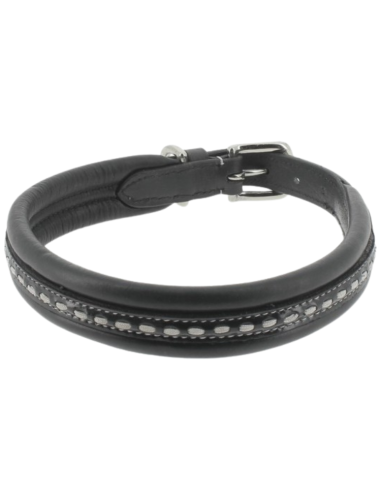 Penelope "Point Sellier" Dog Collar Black