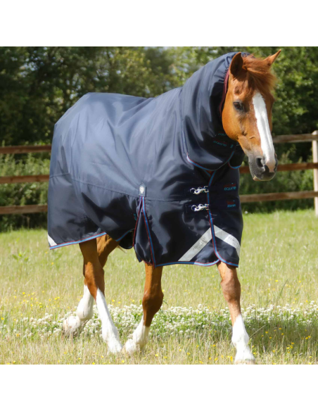 Couverture Premier Equine Titan Storm 200g Avec Couvre Cou Marine