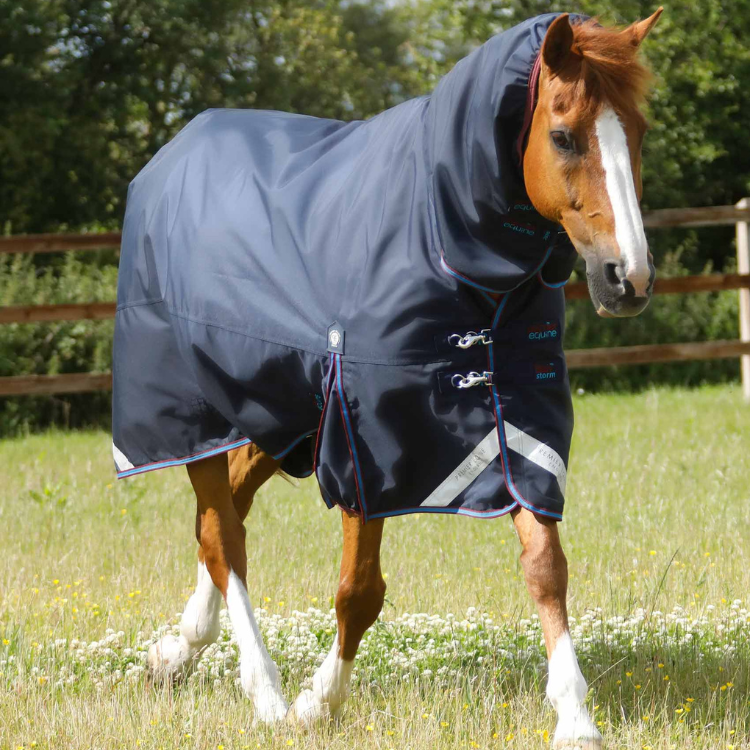 Couverture Premier Equine Titan Storm 200g Avec Couvre Cou Marine
