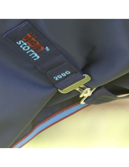 Couverture Premier Equine Titan Storm 200g Avec Couvre Cou Marine