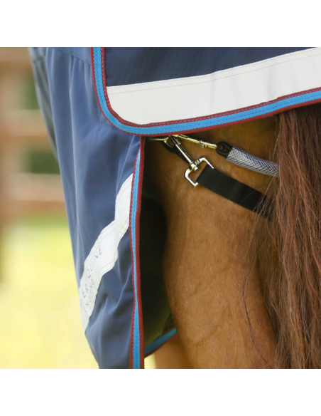 Couverture Premier Equine Titan Storm 200g Avec Couvre Cou Marine