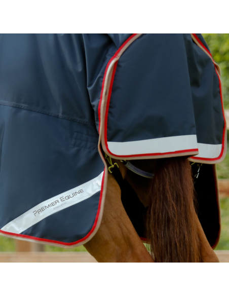 Couverture Premier Equine Buster 100g Avec Couvre Cou Marine