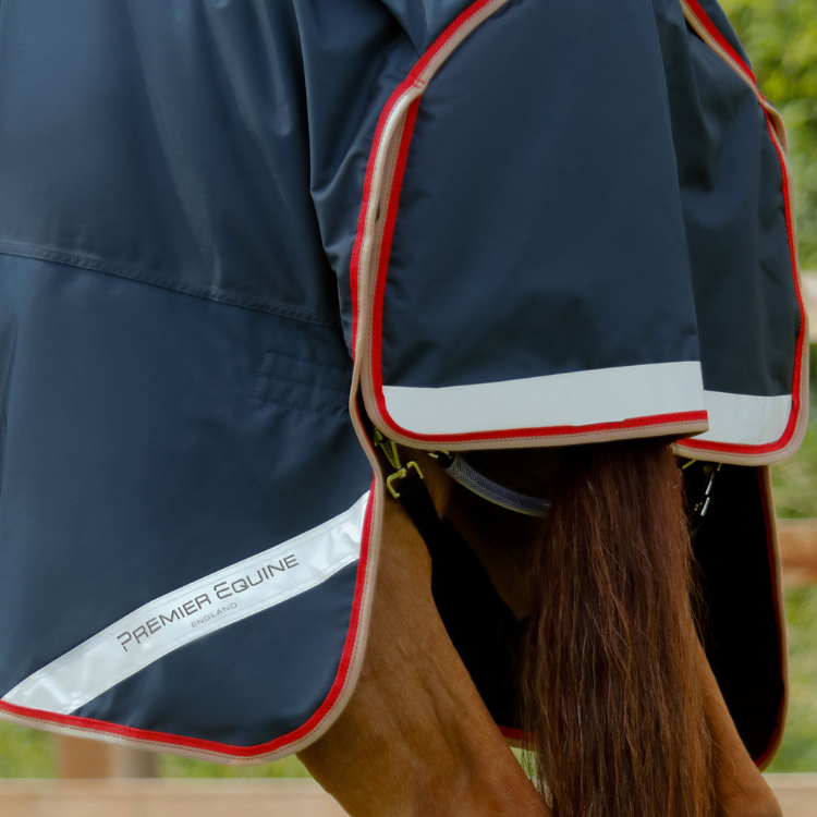 Couverture Premier Equine Buster 100g Avec Couvre Cou Marine