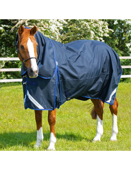Couverture Premier Equine Buster 40g Avec Couvre Cou Marine