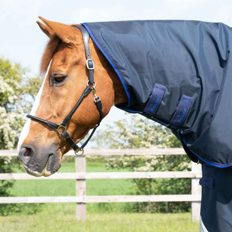 Couverture Premier Equine Buster 40g Avec Couvre Cou Marine