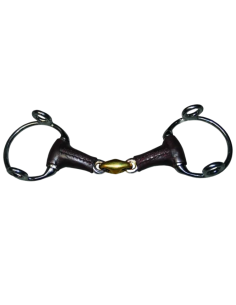 Jump'In French Mouth Leather Covered Gag Bit
