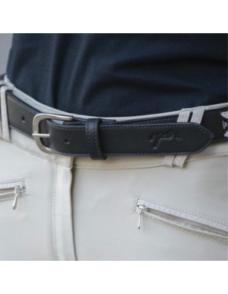 Ceinture Penelope "Pearl" Noir/Blanc