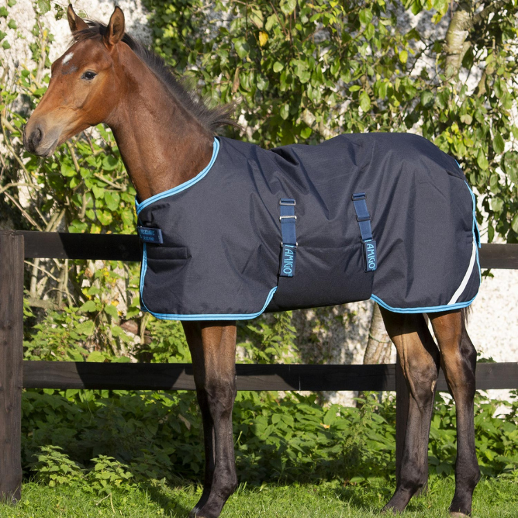 Couverture Horseware Amigo Foal Ripstop 50grs marine/electrique