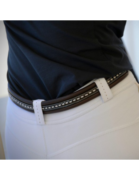 Ceinture Penelope "Point Sellier" Noir