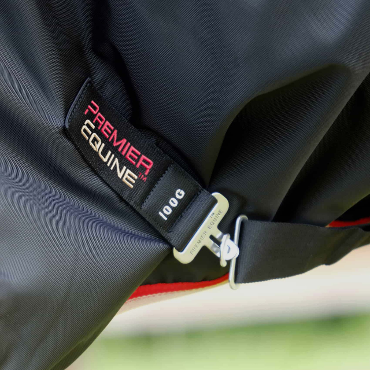 Couverture D'écurie Premier Equine Stable Buster 100g - Taille 5'9", Bleu à Damiers, à Peine Utilisée
