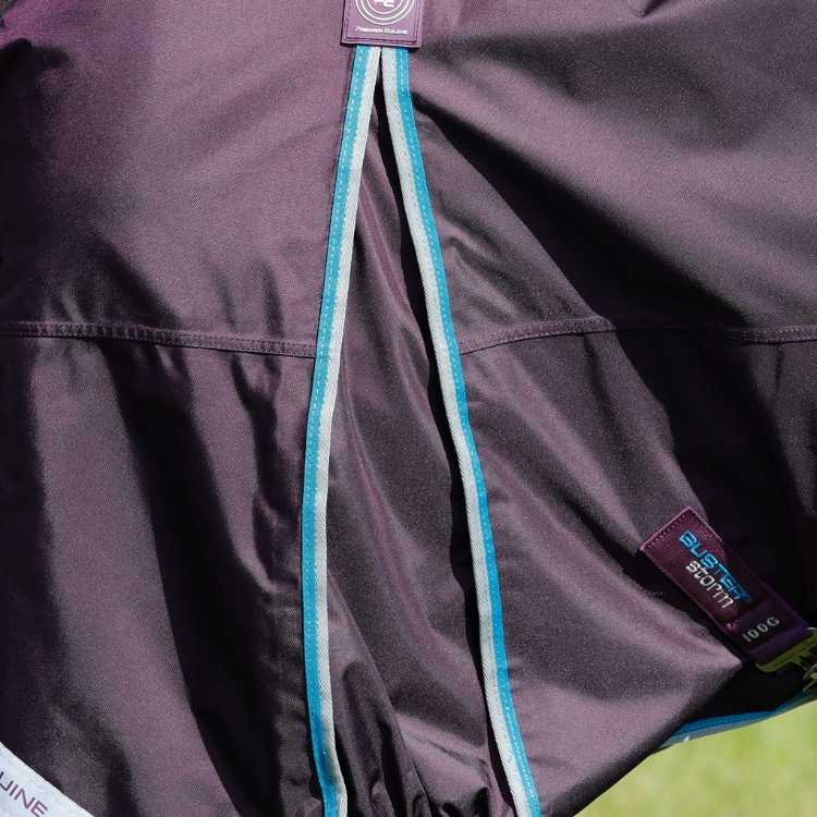 Couverture De Paddock Premier Equine Buster Storm 200g - Avec Encolure Intégrée - Taille ?