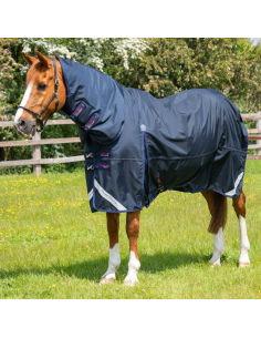 Couverture Premier Equine Buster Classic 90g Avec Couvre Cou Marine