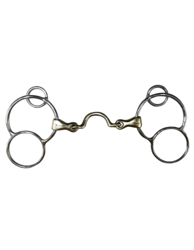 Jump'In French Mouth German 3 Ring Bit With High Port