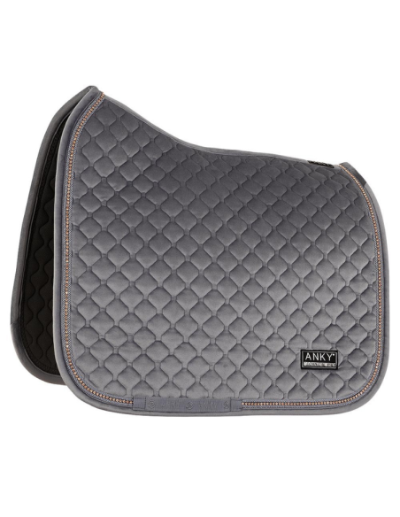 Tapis De Selle Anky Velvet Stones Dressage steel grey