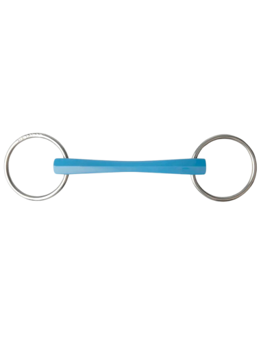 Metalab "Flexi" Loose Ring Snaffle Bit Straight Mouthpiece