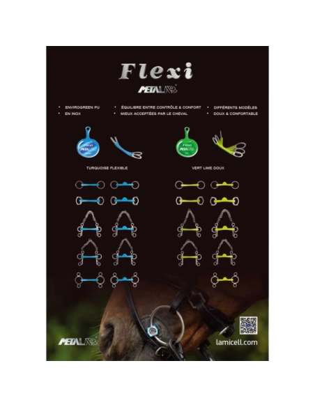 Mors Metalab À 2 Anneaux "Flexi" Droit