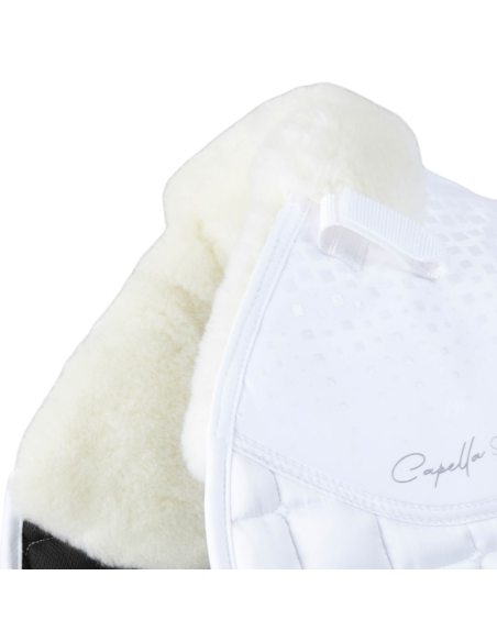 Tapis De Selle Premier Equine Mérinos Capella Jumping White/Naturel